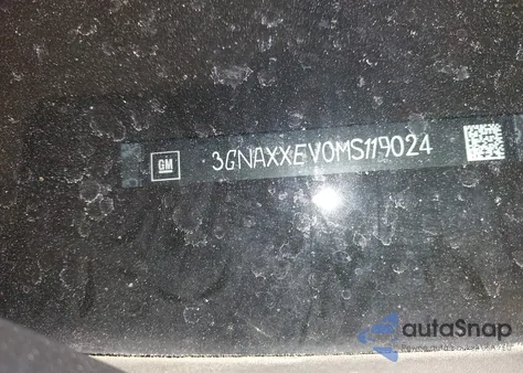 2021 Chevrolet Equinox Awd Premier z USA, uszkodzony, nr VIN 3GNAXXEV0MS119024